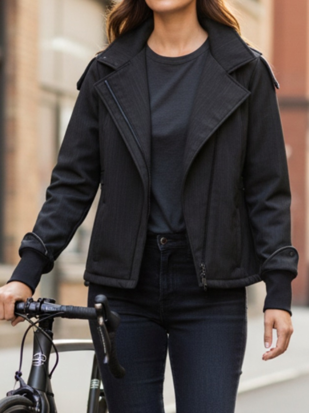 BETABRAND Moto Jacket Asymmetrical Women’s Size Medium FAST SHIP 3339-8